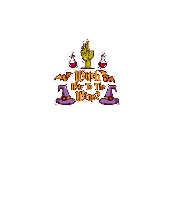 Witch way to the wine model gri pe tricou
