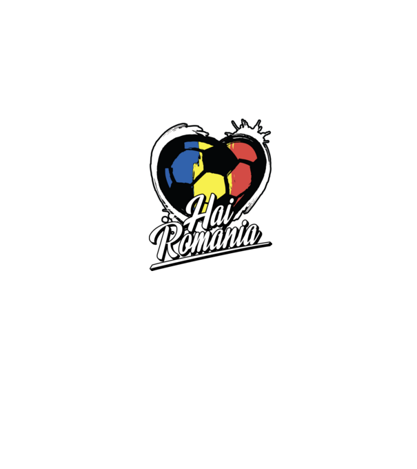 Hai romania heart model albastru jeanși pe tricou