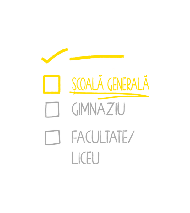 Cheklist educație - grădiniță negru model nisipiu pe tricou