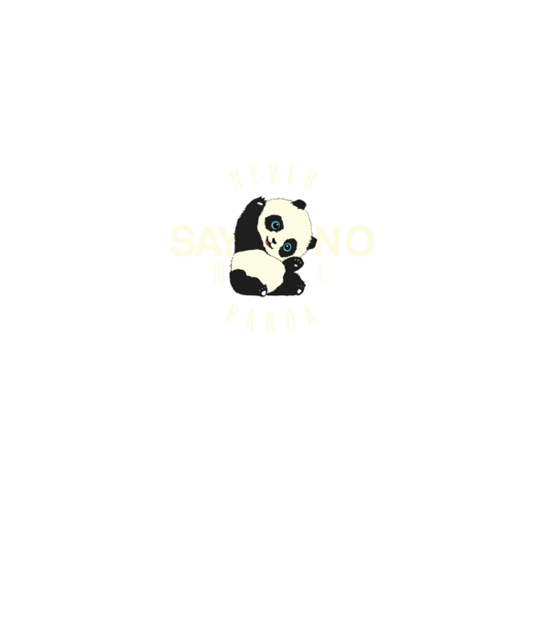 Never say no model negru pe tricou