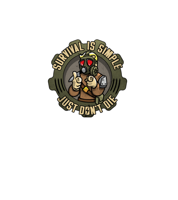 Survival model turcoaz pe tricou