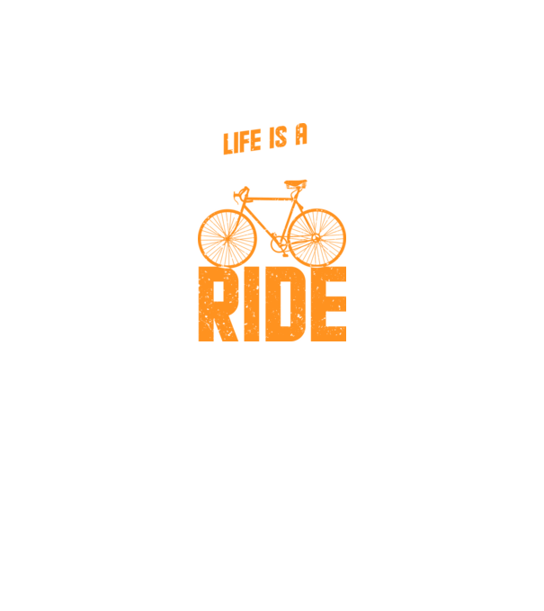 Life is a beautiful ride model negru pe tricou