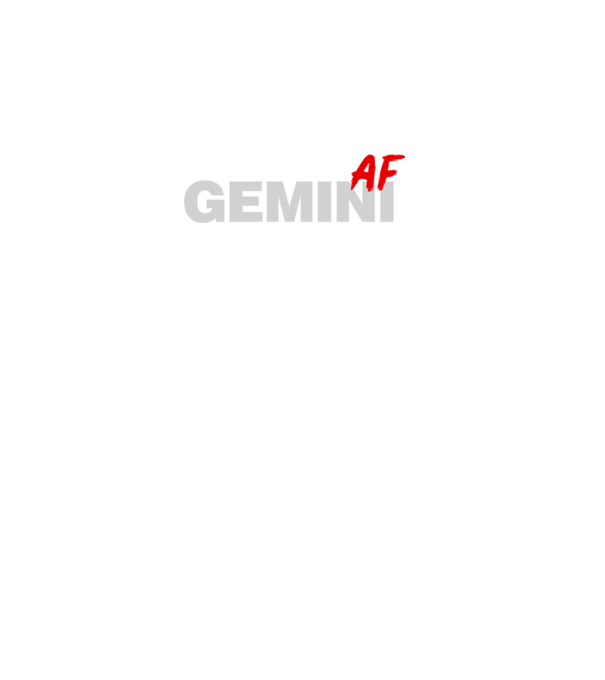 GEMINI as fuck model negru pe tricou