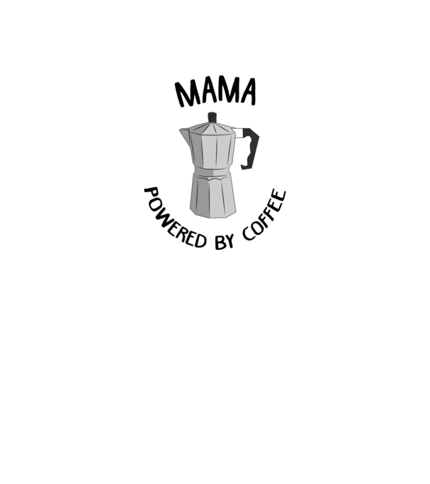 Mama powered by coffee_D1655019 model gri pe tricou