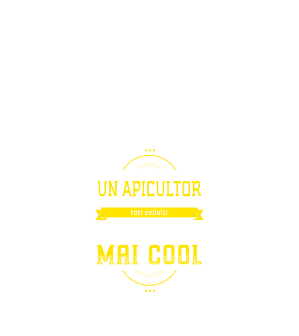 sunt un apicultor, la fel ca toți ceilalți, dar mult mai cool model negru pe tricou