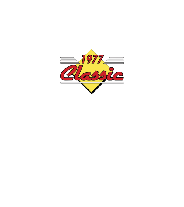 Classic - 1977 model albastru regal pe tricou