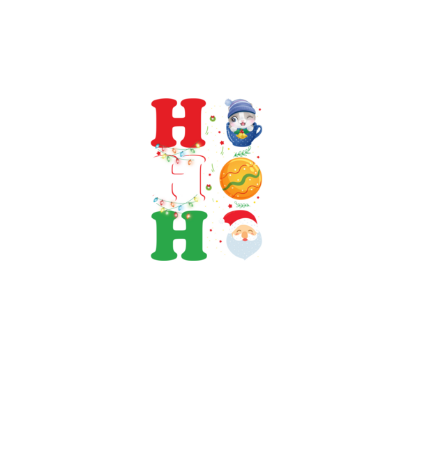 Ho-ho-ho christmas model negru pe tricou