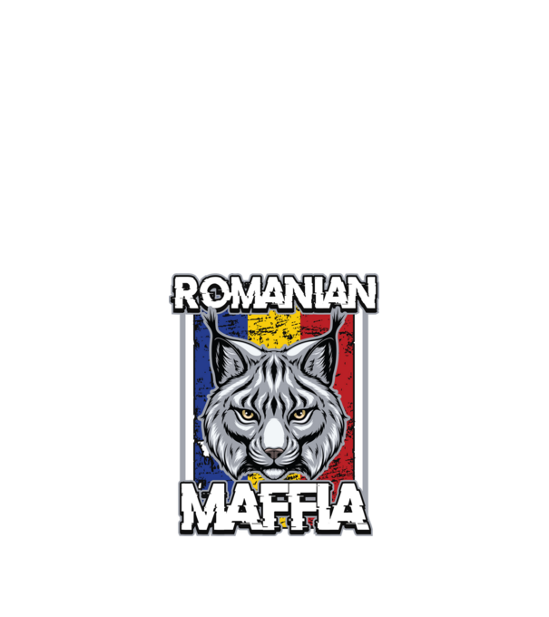 România maffia model negru pe tricou