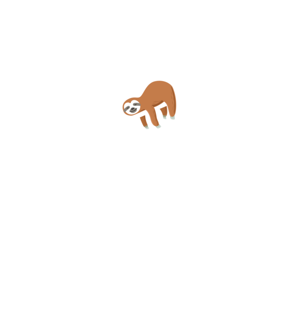 Just do it later sloth model negru pe tricou