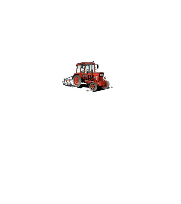 TRACTOR model roz deschis pe tricou