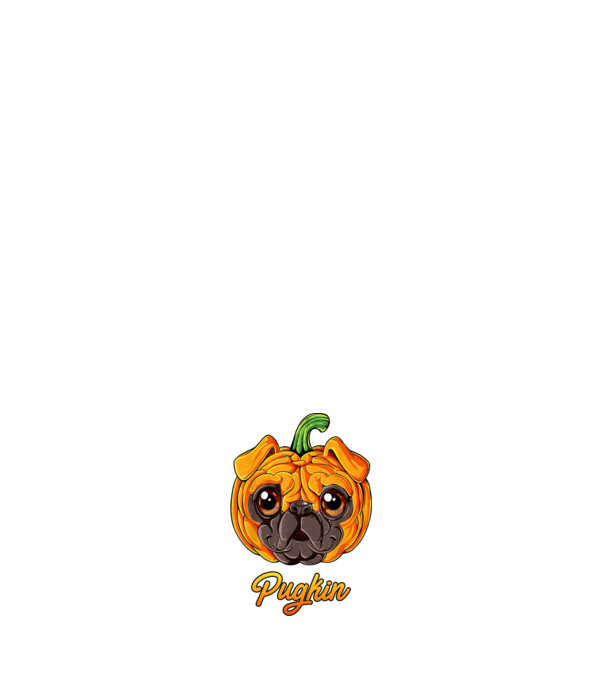 Pugkin model negru pe tricou