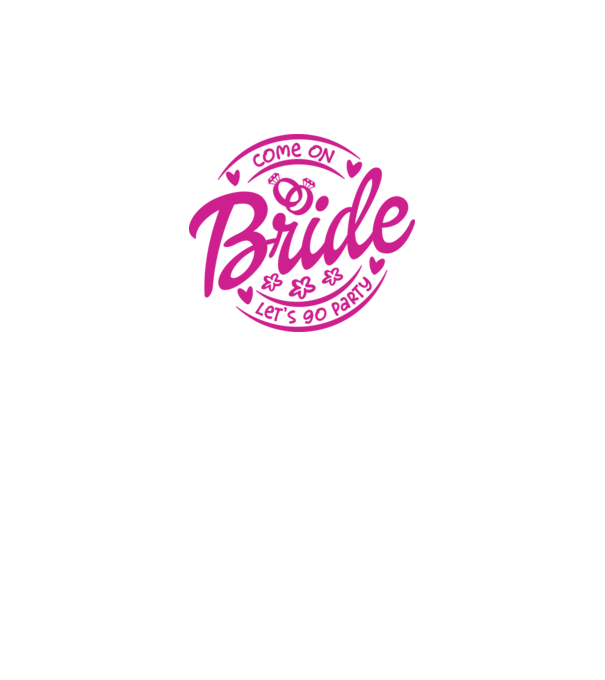 Bride Barbie lets go party model alb pe tricou