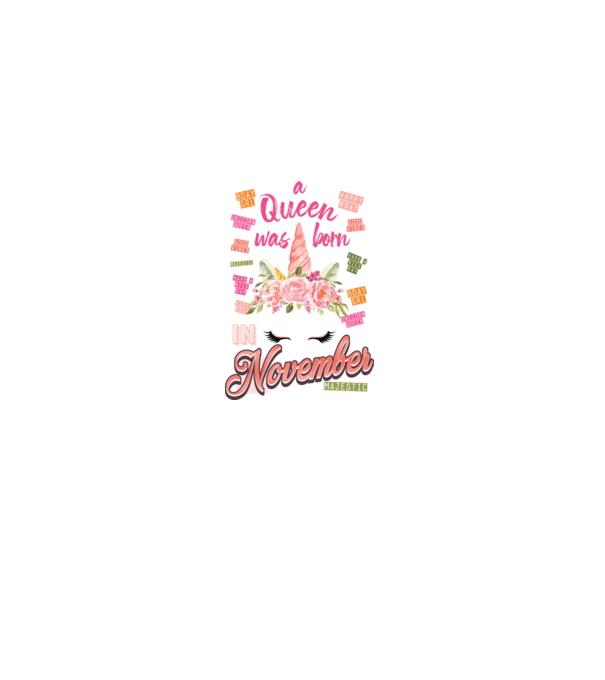 A queen was born in NOVEMBER model alb pe tricou