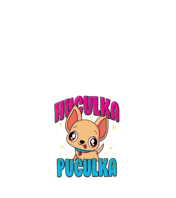 Huculka Puculka chivava model alb pe tricou