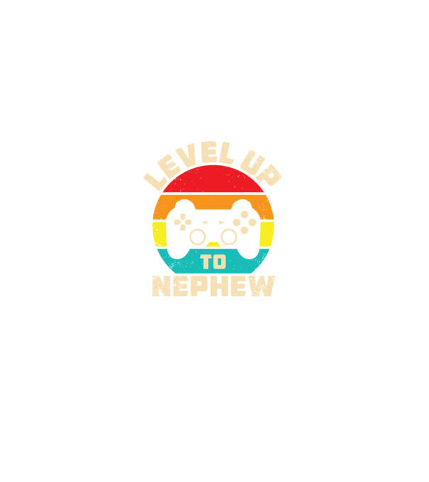 Level Up Nephew model negru pe tricou