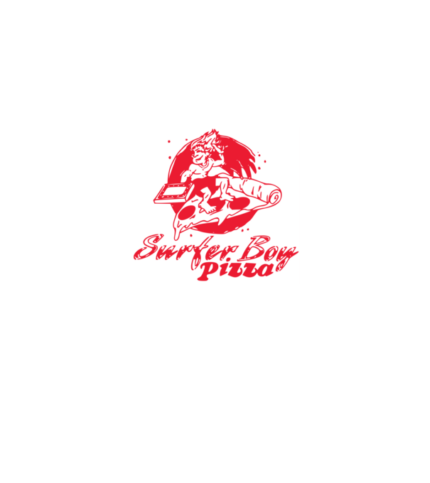 surfer boy pizza stranger things model gri pe tricou