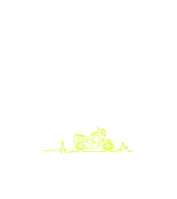 ECG Motociclist model alb pe tricou