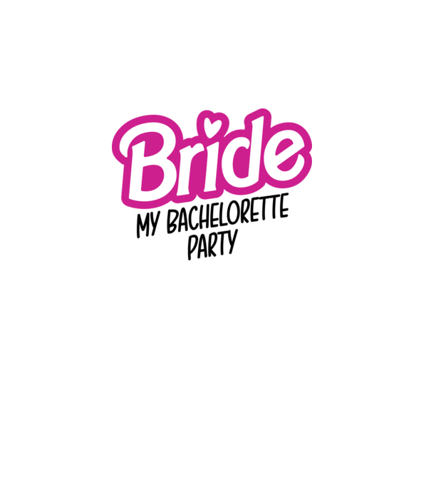 Bride Barbie model alb pe tricou