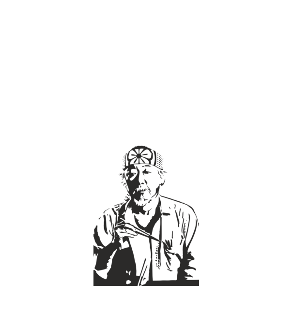 Miyagi cobra kai model alb pe tricou