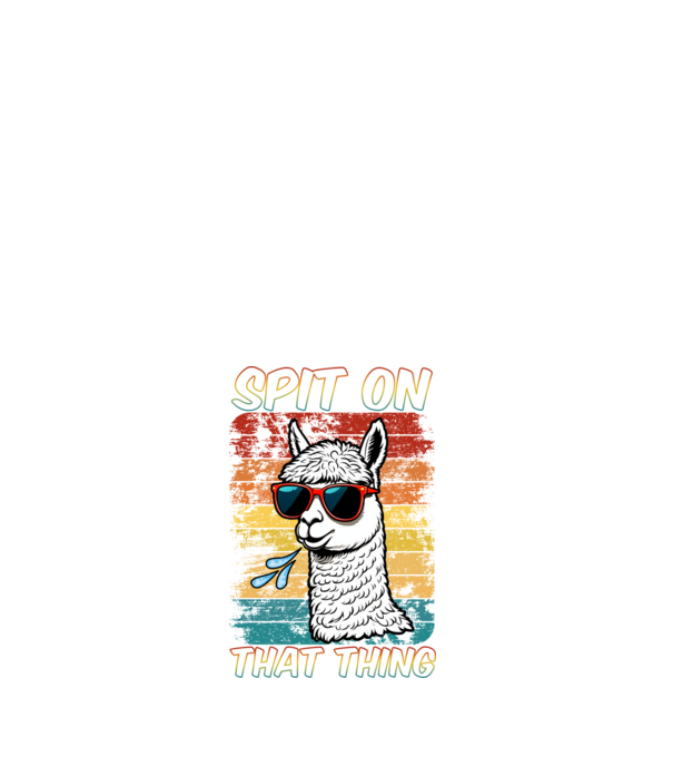 Spit on that thing llama rainbow Hawk Tuah model alb pe tricou