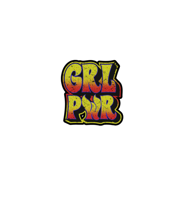 Girl power model alb pe tricou