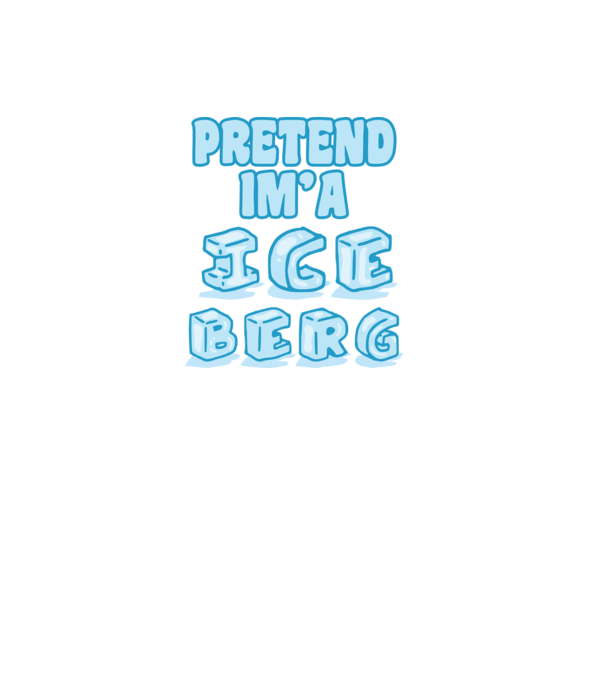 Iceberg carnaval model alb pe tricou