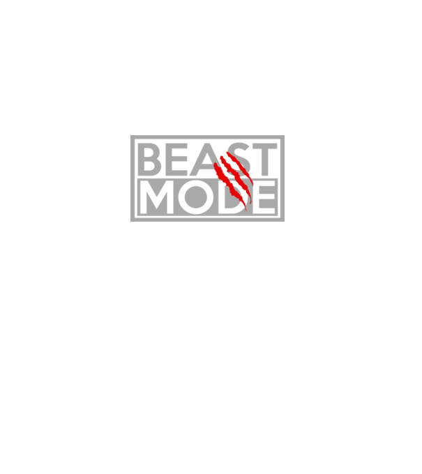 Beast mode model negru pe tricou