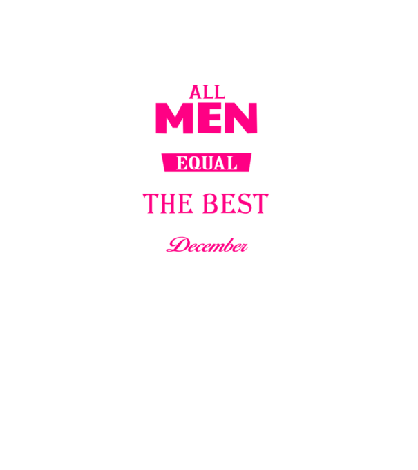 All men created equal but only the beat are born in december model gri închis pe tricou