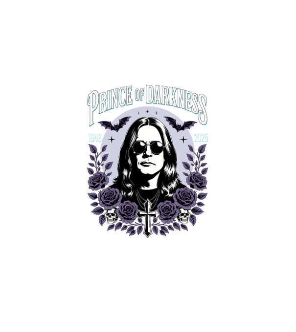 Prince of Darkness model negru pe tricou