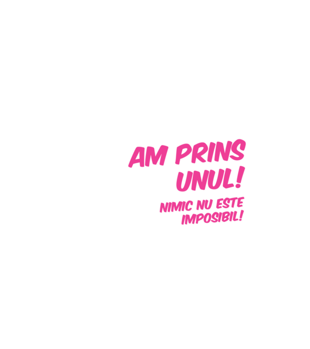 Am prins unul Nimic nu este imposibil model negru pe tricou