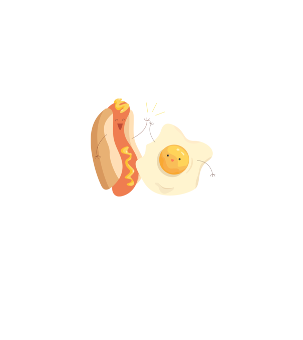 best friends hot dog egg model gri pe tricou