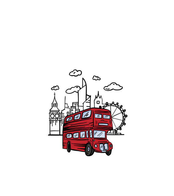 Autobuze model alb pe tricou