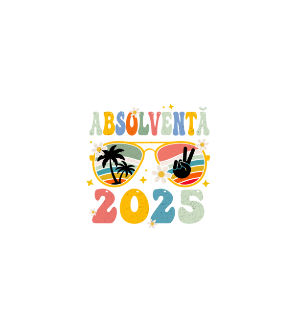 Absolventă 2025 model negru pe tricou