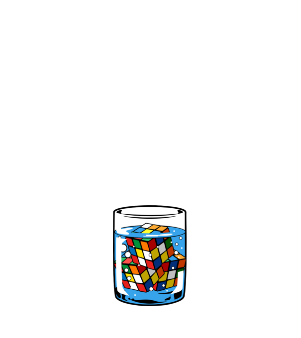 Rubik Ice model roz deschis pe tricou