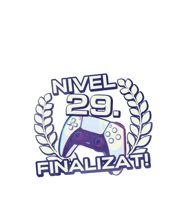 Nivel 29 finalizat! model negru pe tricou