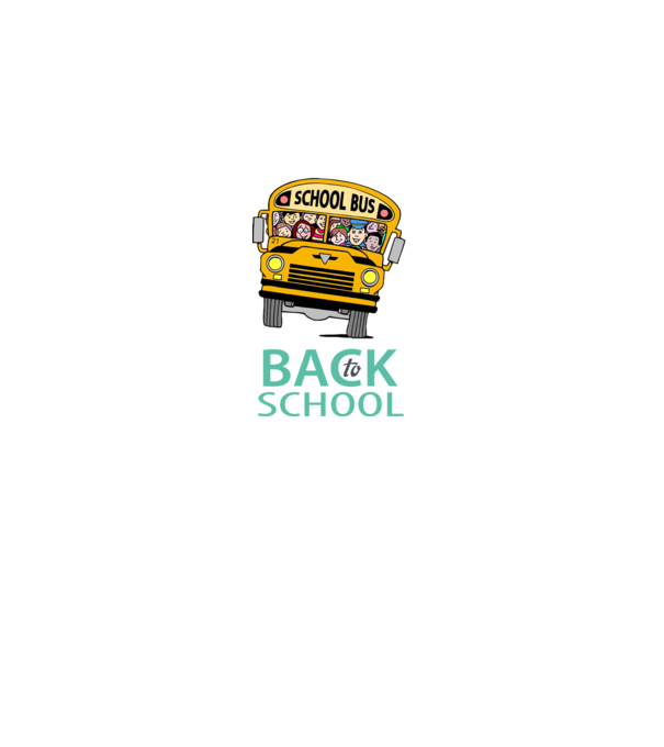 Back to school bus model negru pe tricou