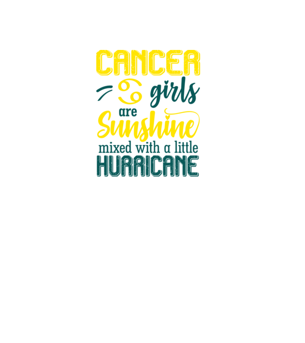 Sunshine with Hurricane CANCER model negru pe tricou