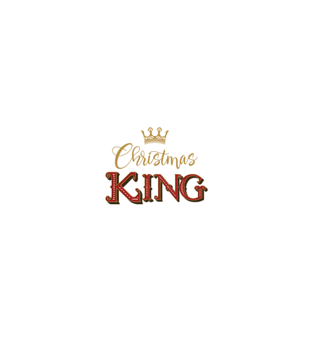 Christmas King model negru pe tricou