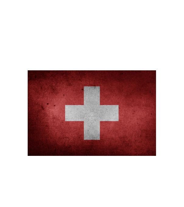 SWITZERLAND model alb pe tricou