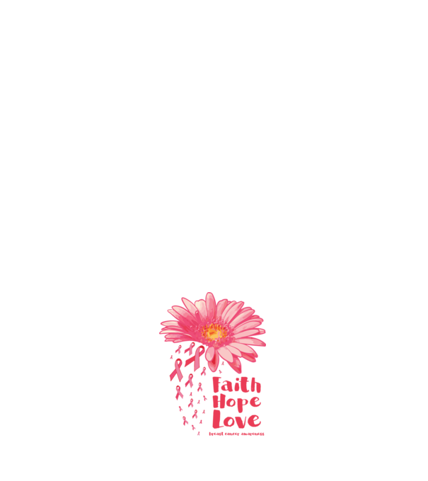 Gerbera faith hope love model roz deschis pe tricou