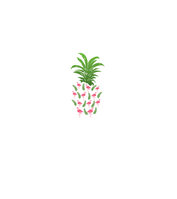 Flamingo ananas model negru pe tricou