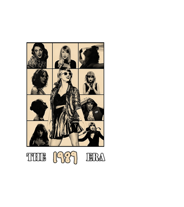 Taylor Swift ERAS peach model alb pe tricou