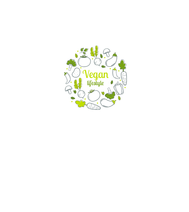 vegan lifestyle model alb pe tricou