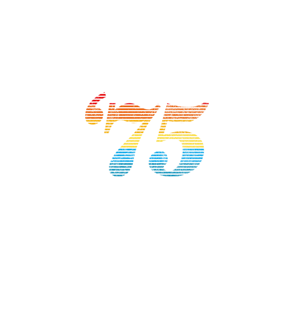 Retro Birthday 1975 model negru pe tricou