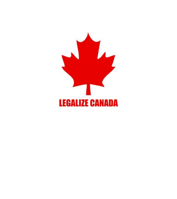 Legalize Canada model alb pe tricou