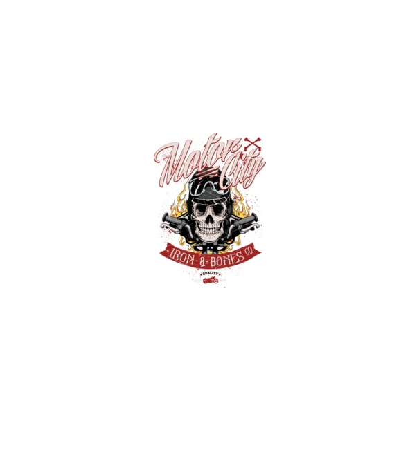 Motor City model negru pe tricou