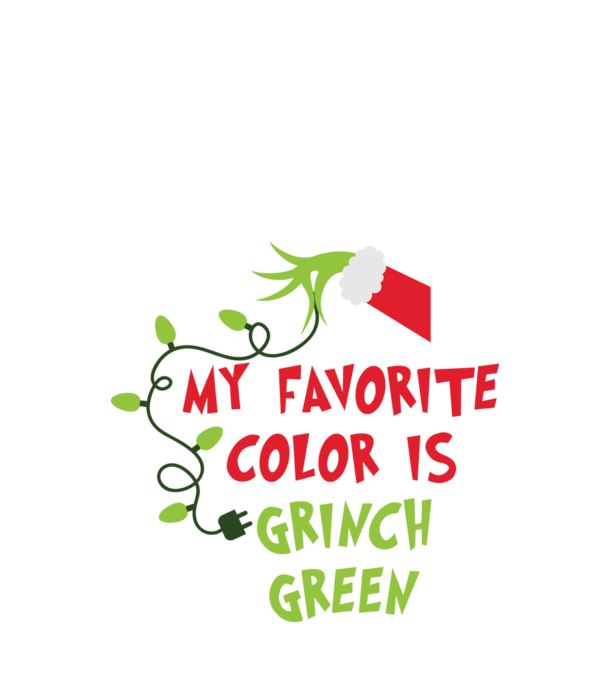 Grinch Green model negru pe tricou
