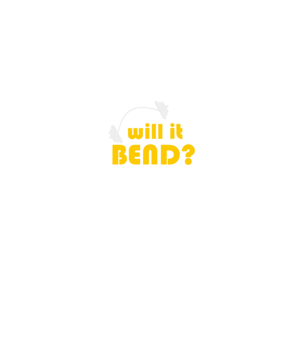 Will it bend model negru pe tricou