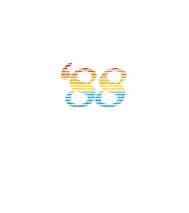 Retro Birthday 1988 model alb pe tricou