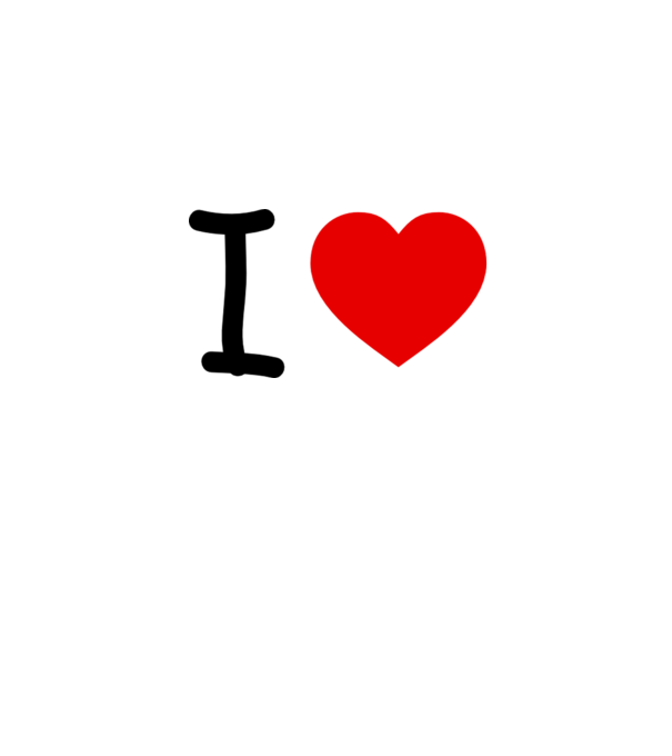 ilove model alb pe tricou